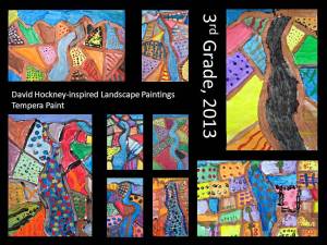Hockney landscape collage